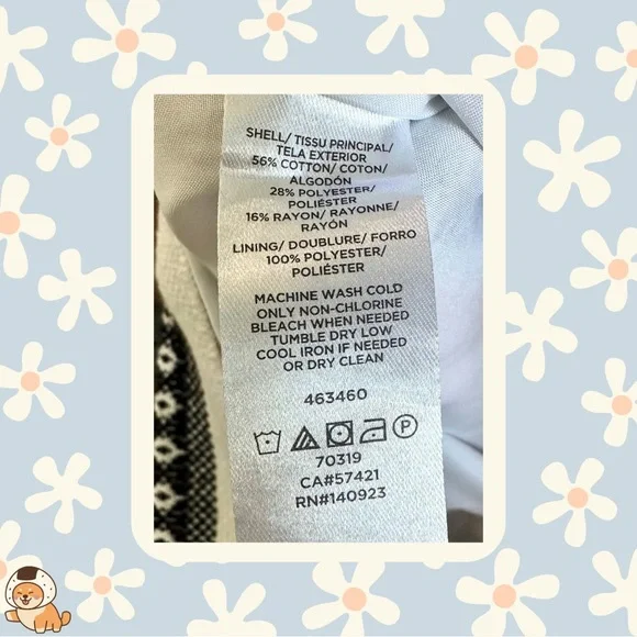 LOFT Outlet Geometric Striped Embroidered/Textured Mini Skirt, Sz 4 - Picture 8 of 8